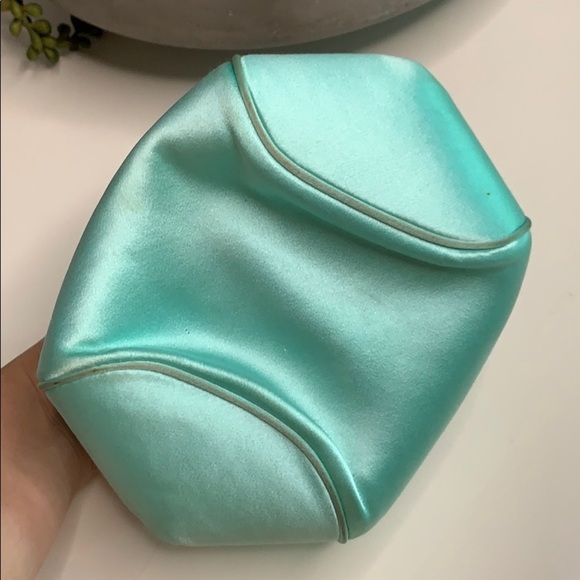 Tiffany and Co Vintage Satin Bead Evening Bag silver bead - Picture 7 of 12